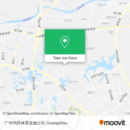 广州鸿胜体育设施公司 map