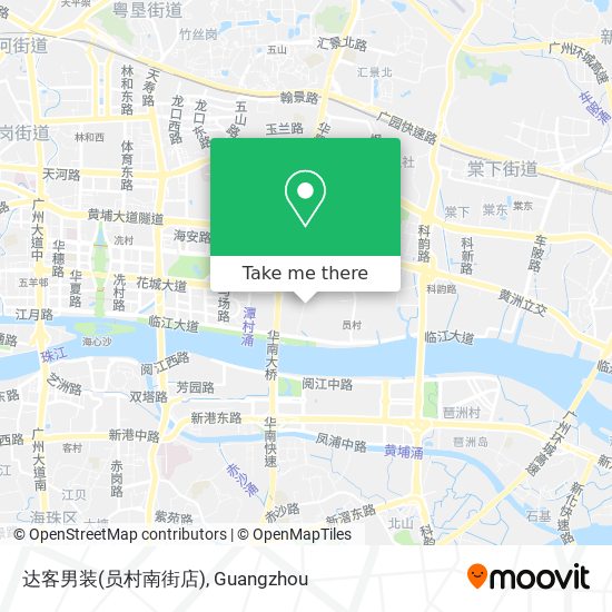 达客男装(员村南街店) map