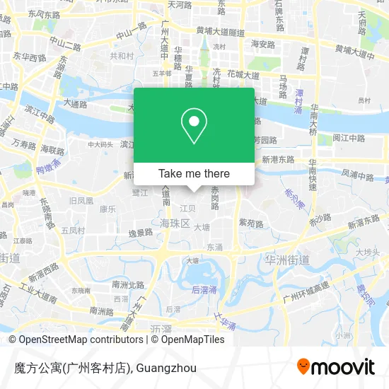魔方公寓(广州客村店) map
