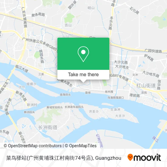 菜鸟驿站(广州黄埔珠江村南街74号店) map