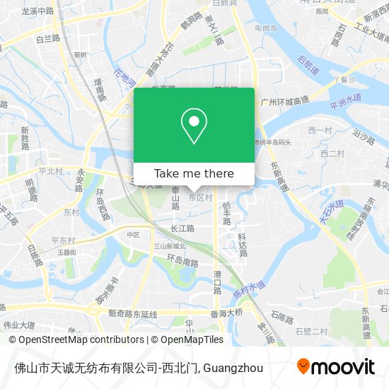 佛山市天诚无纺布有限公司-西北门 map
