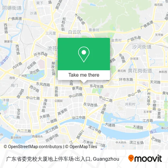 广东省委党校大厦地上停车场-出入口 map