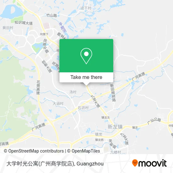 大学时光公寓(广州商学院店) map