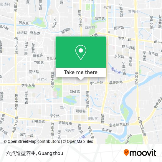 六点造型养生 map
