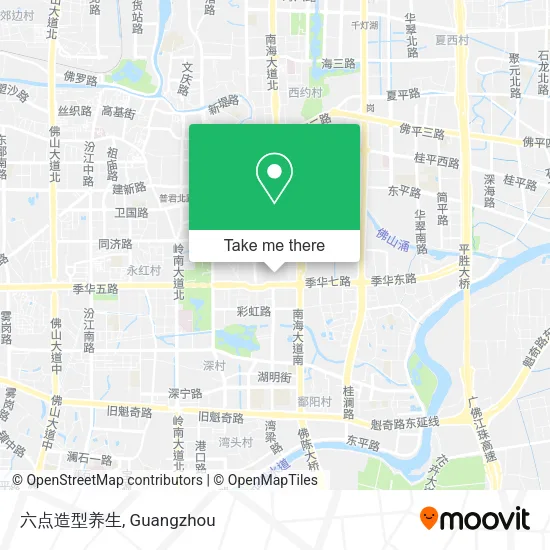 六点造型养生 map