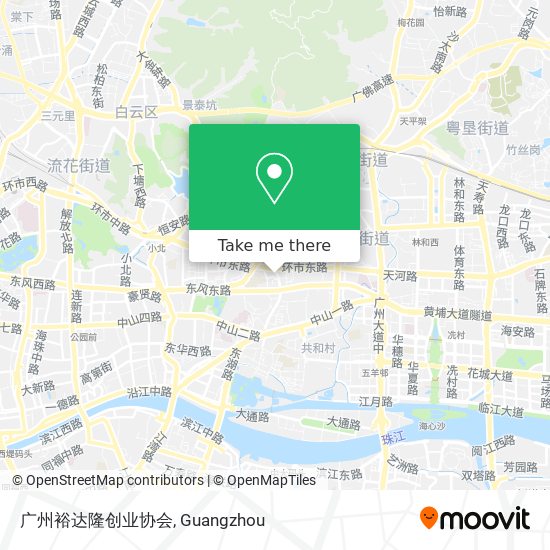 广州裕达隆创业协会 map