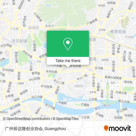 广州裕达隆创业协会 map