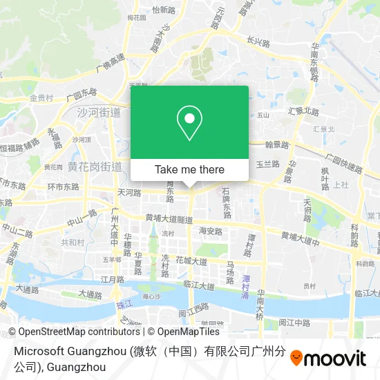Microsoft Guangzhou (微软（中国）有限公司广州分公司) map