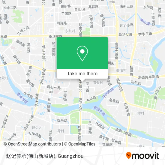 赵记传承(佛山新城店) map