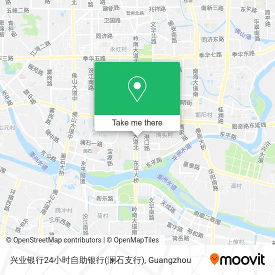 兴业银行24小时自助银行(澜石支行) map