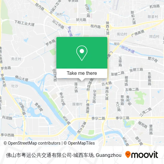 佛山市粤运公共交通有限公司-城西车场 map