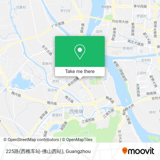225路(西樵车站-佛山西站) map