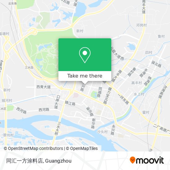 同汇一方涂料店 map