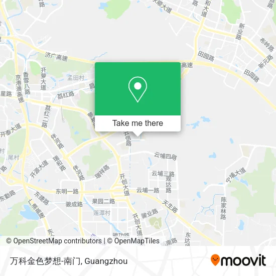 万科金色梦想-南门 map