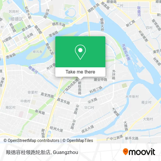 顺德容桂领跑轮胎店 map
