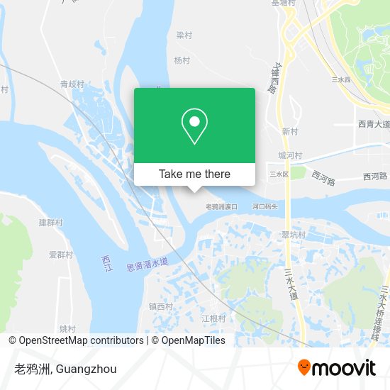老鸦洲 map