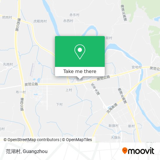范湖村 map
