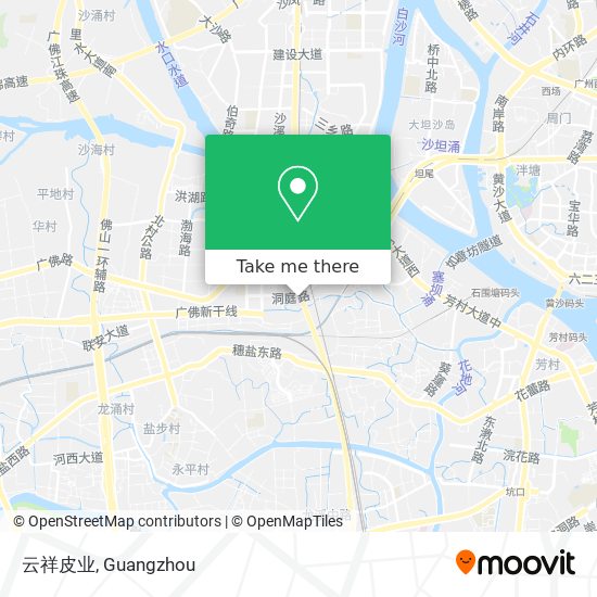 云祥皮业 map