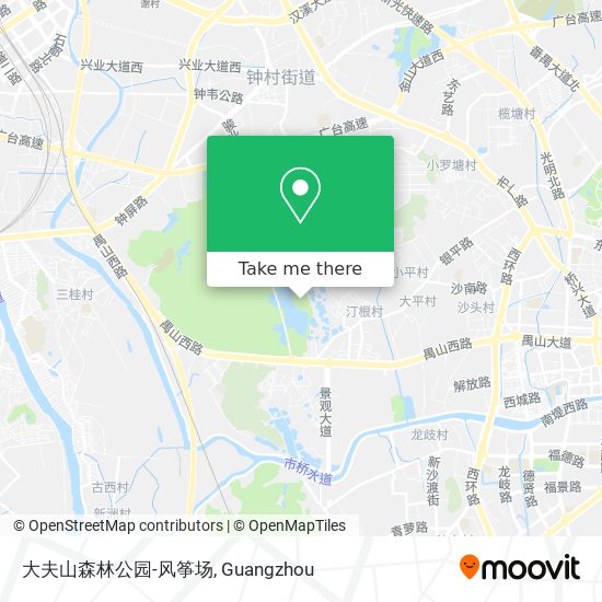 大夫山森林公园-风筝场 map