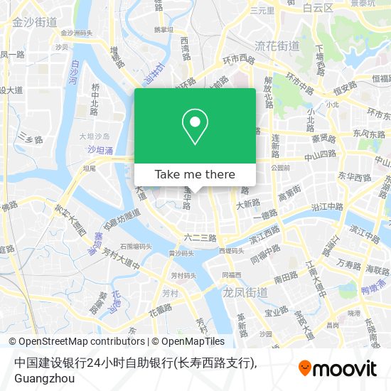 中国建设银行24小时自助银行(长寿西路支行) map