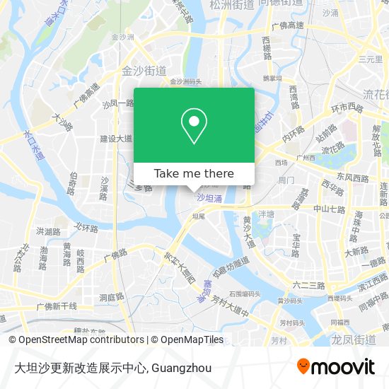 大坦沙更新改造展示中心 map