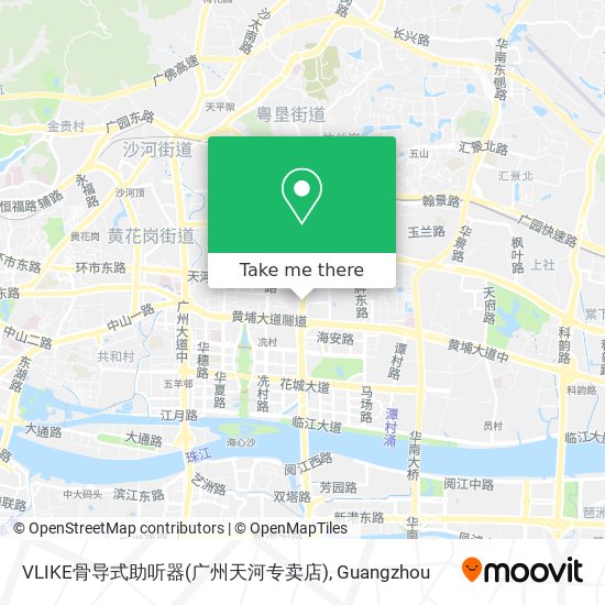 VLIKE骨导式助听器(广州天河专卖店) map