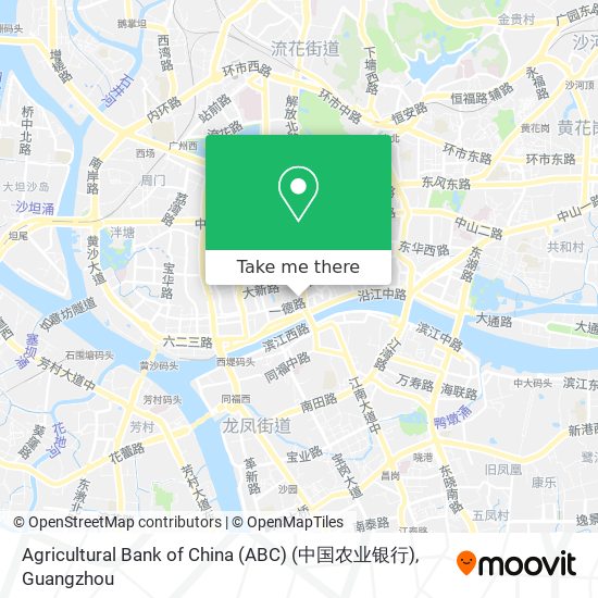 Agricultural Bank of China (ABC) (中国农业银行) map