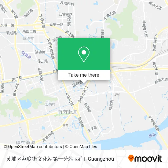 黄埔区荔联街文化站第一分站-西门 map