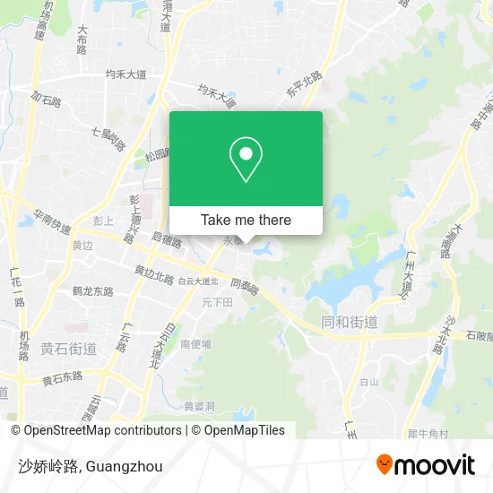 沙娇岭路 map