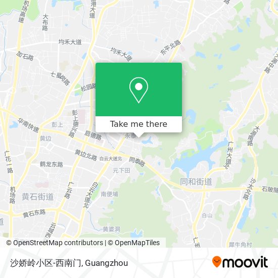 沙娇岭小区-西南门 map