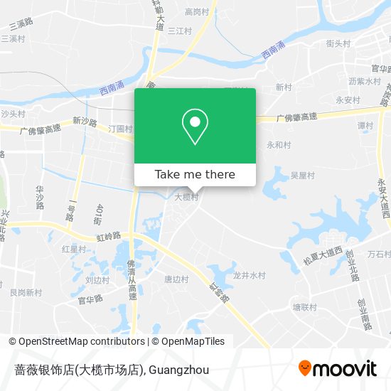 蔷薇银饰店(大榄市场店) map