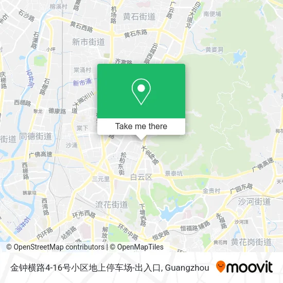 金钟横路4-16号小区地上停车场-出入口 map