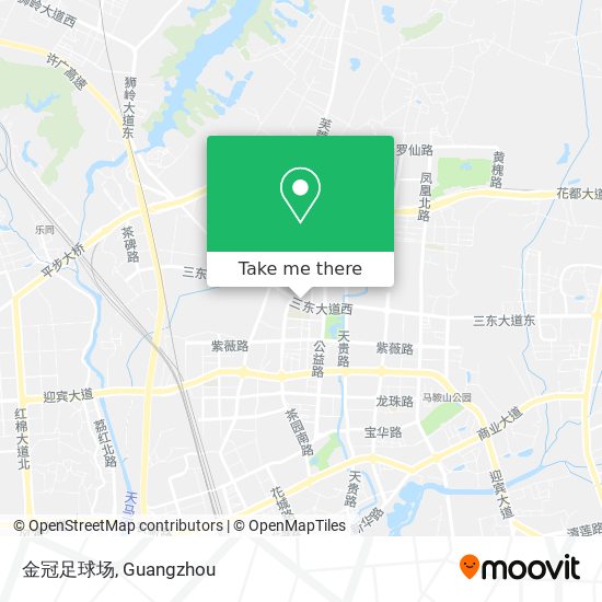 金冠足球场 map