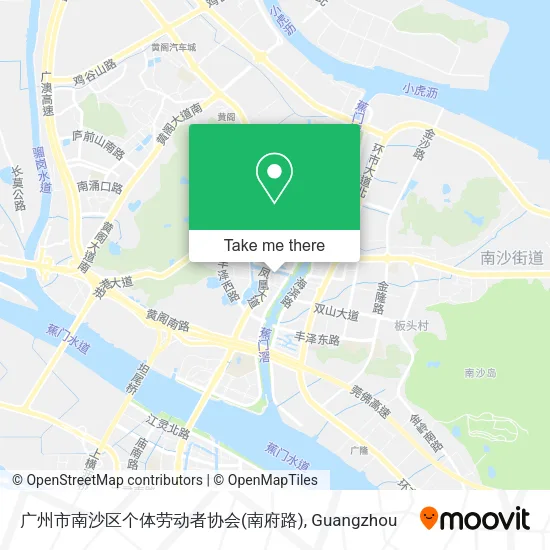 广州市南沙区个体劳动者协会(南府路) map