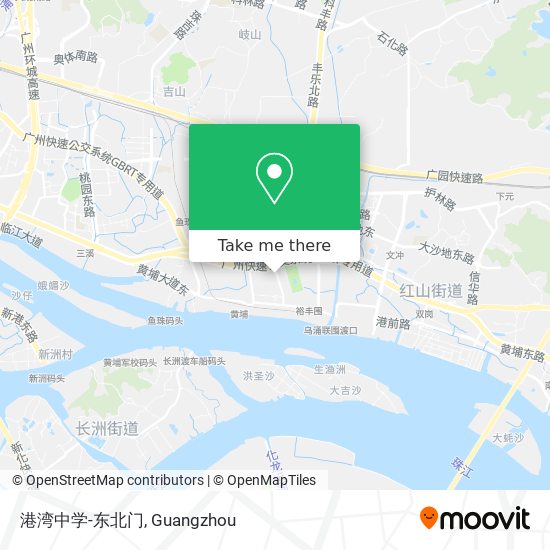 港湾中学-东北门 map