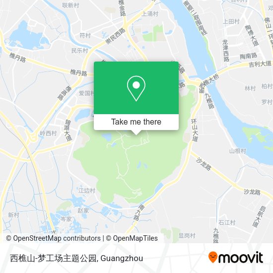 西樵山-梦工场主题公园 map