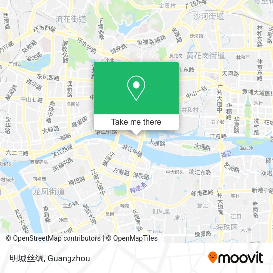 明城丝绸 map