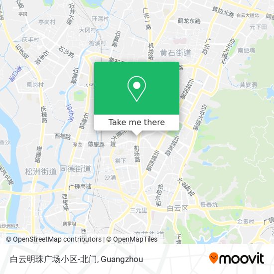 白云明珠广场小区-北门 map