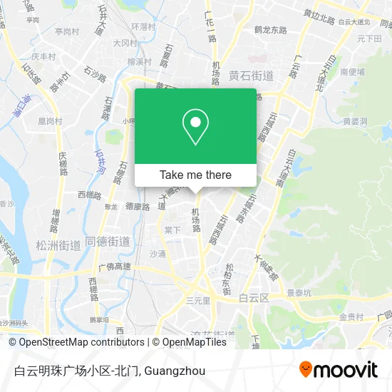 白云明珠广场小区-北门 map