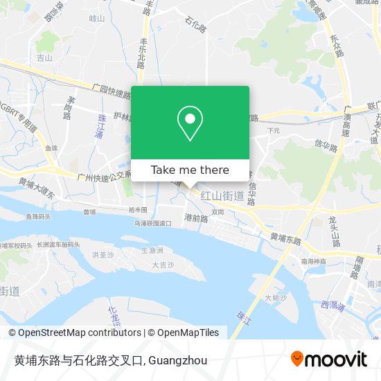 黄埔东路与石化路交叉口 map