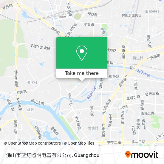 佛山市蓝灯照明电器有限公司 map
