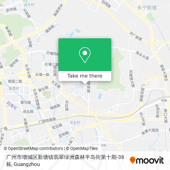 广州市增城区新塘镇翡翠绿洲森林半岛街第十期-38栋 map