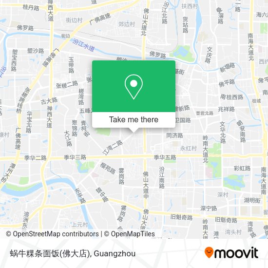 蜗牛粿条面饭(佛大店) map