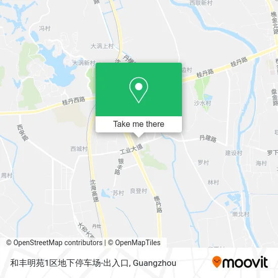 和丰明苑1区地下停车场-出入口 map