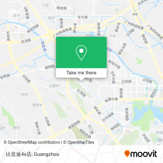 比亚迪4s店 map