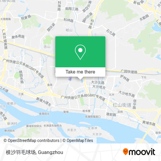 横沙羽毛球场 map
