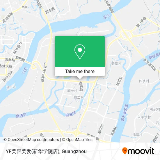 YF美容美发(新华学院店) map