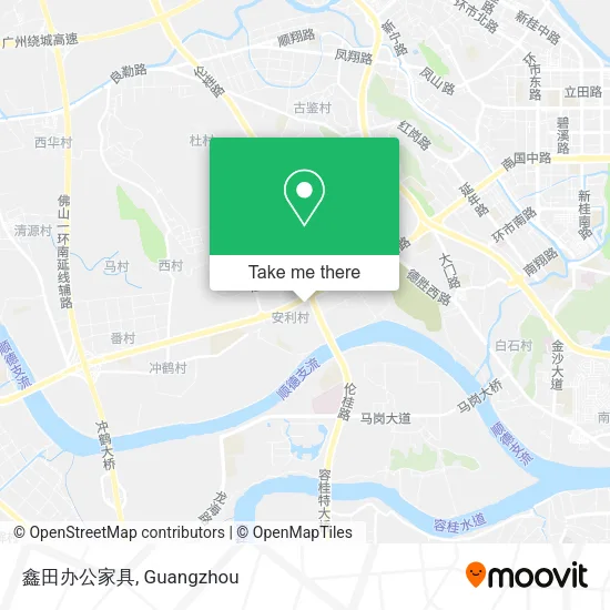 鑫田办公家具 map