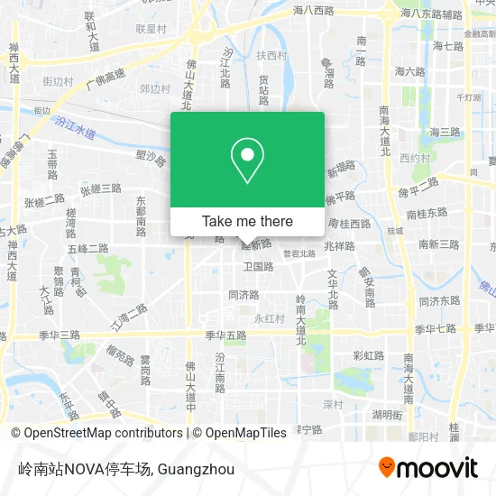 岭南站NOVA停车场 map