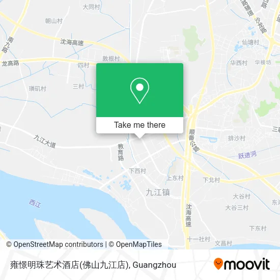 雍憬明珠艺术酒店(佛山九江店) map